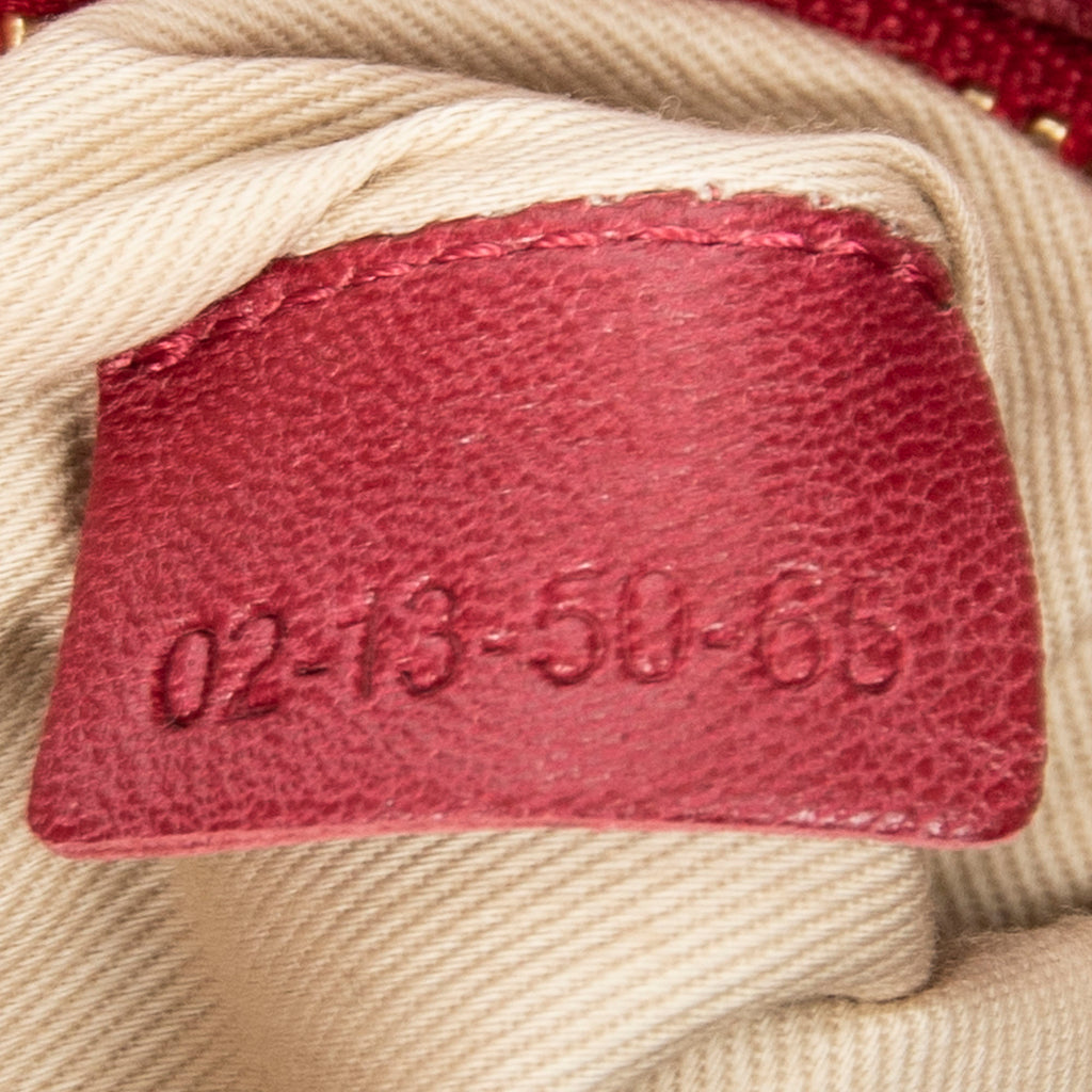 Handbag Mini Ethel Red Calfskin Leather
