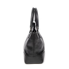 Handbag Anagram Open Tote Black Grained Calfskin Leather