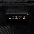 Handbag Anagram Open Tote Black Grained Calfskin Leather