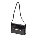 Shoulder bag Vintage Rectangular Flap Black Smooth Calfskin Leather