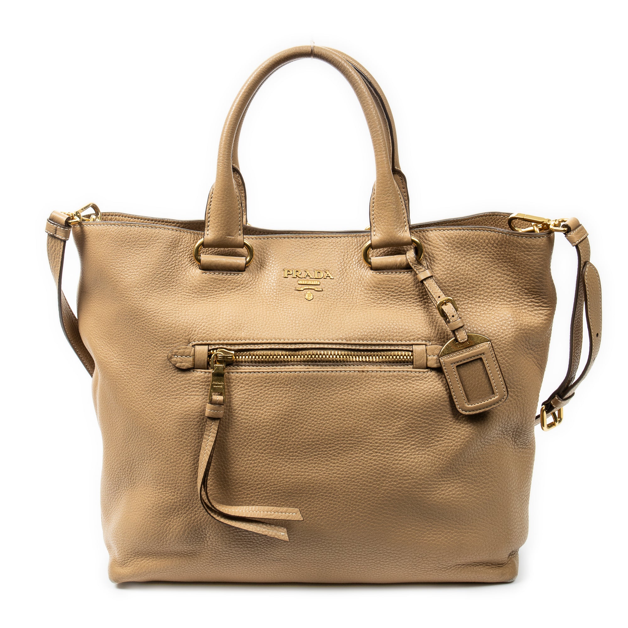 Shoulder bag Tall Shopping Tote Beige Vitello Daino Leather