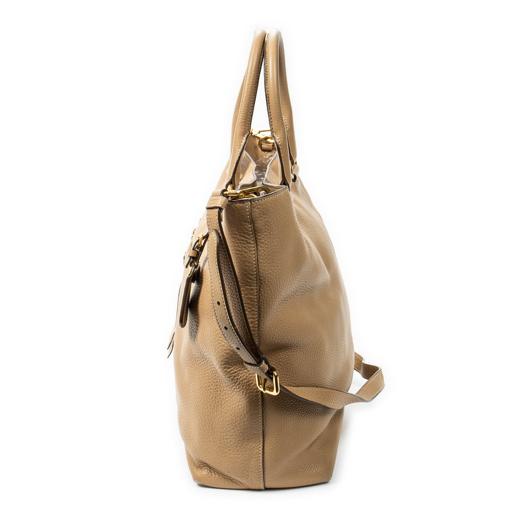 Shoulder bag Tall Shopping Tote Beige Vitello Daino Leather