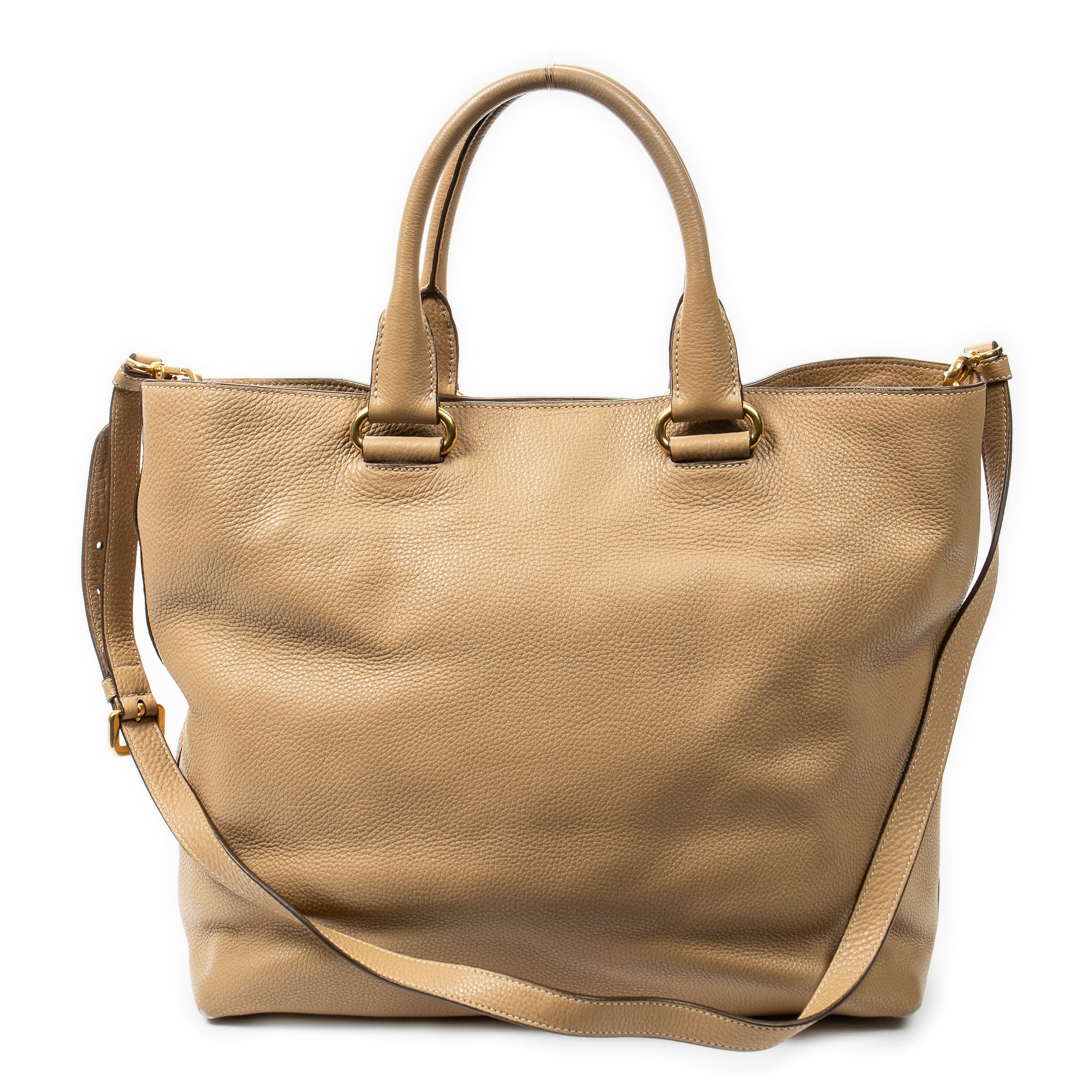 Shoulder bag Tall Shopping Tote Beige Vitello Daino Leather