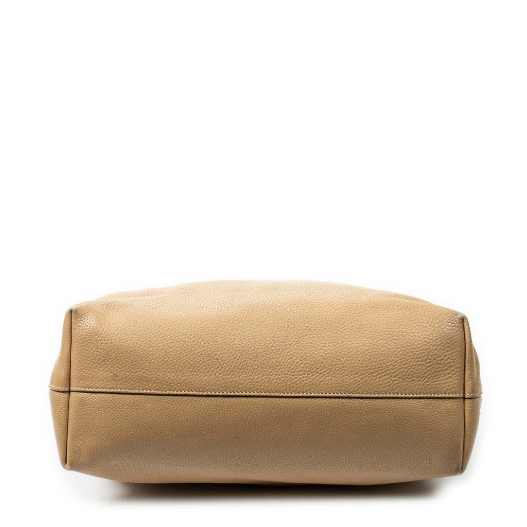 Shoulder bag Tall Shopping Tote Beige Vitello Daino Leather