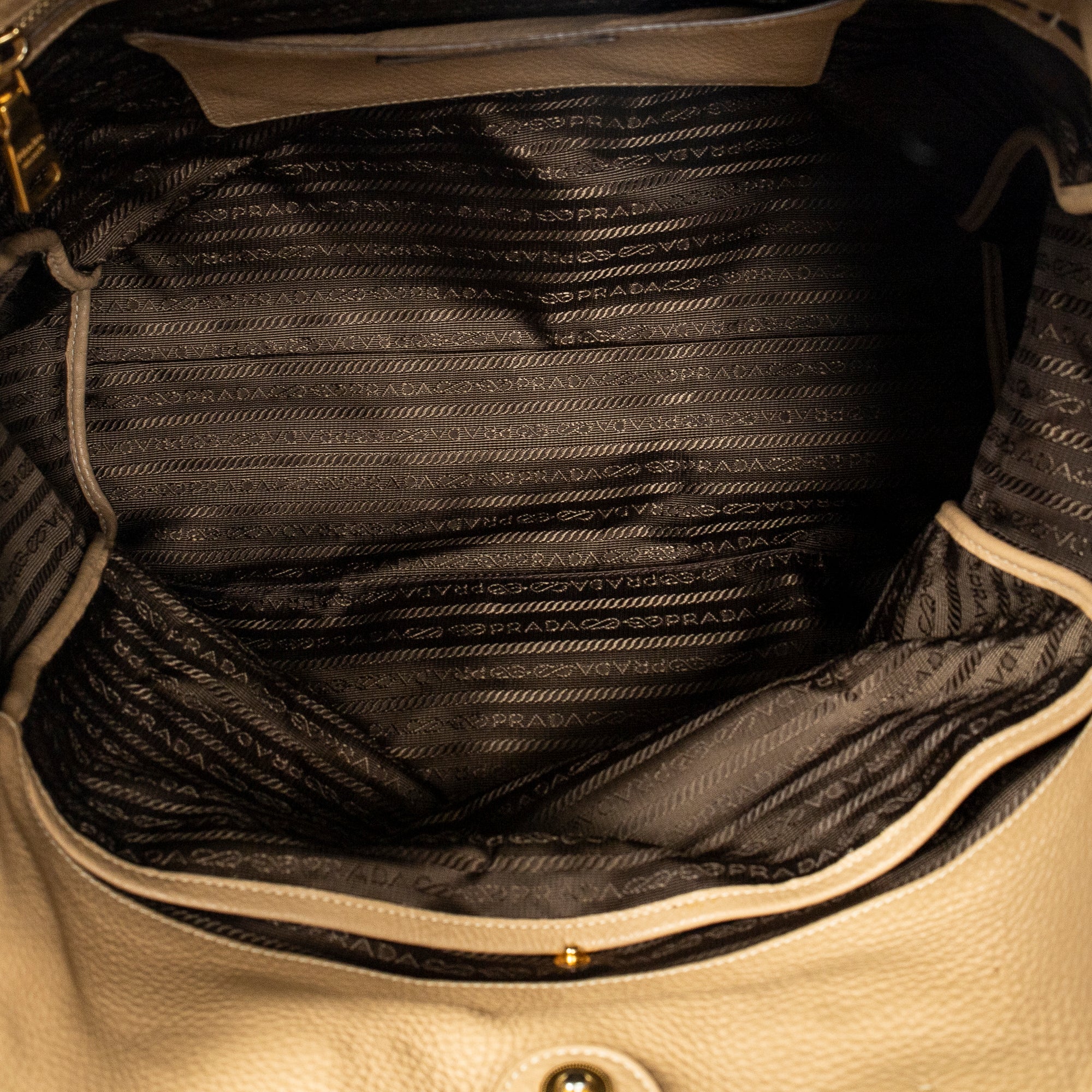 Shoulder bag Tall Shopping Tote Beige Vitello Daino Leather