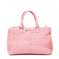 Handbag Medium Crystal Chain Tote Pink Nappa Matelasse Leather