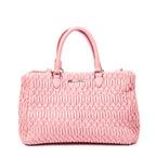 Handbag Medium Crystal Chain Tote Pink Nappa Matelasse Leather