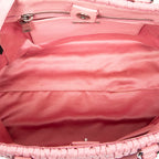 Handbag Medium Crystal Chain Tote Pink Nappa Matelasse Leather