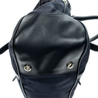 Handbag Horizontal Convertible Tote Navy Nylon Canvas