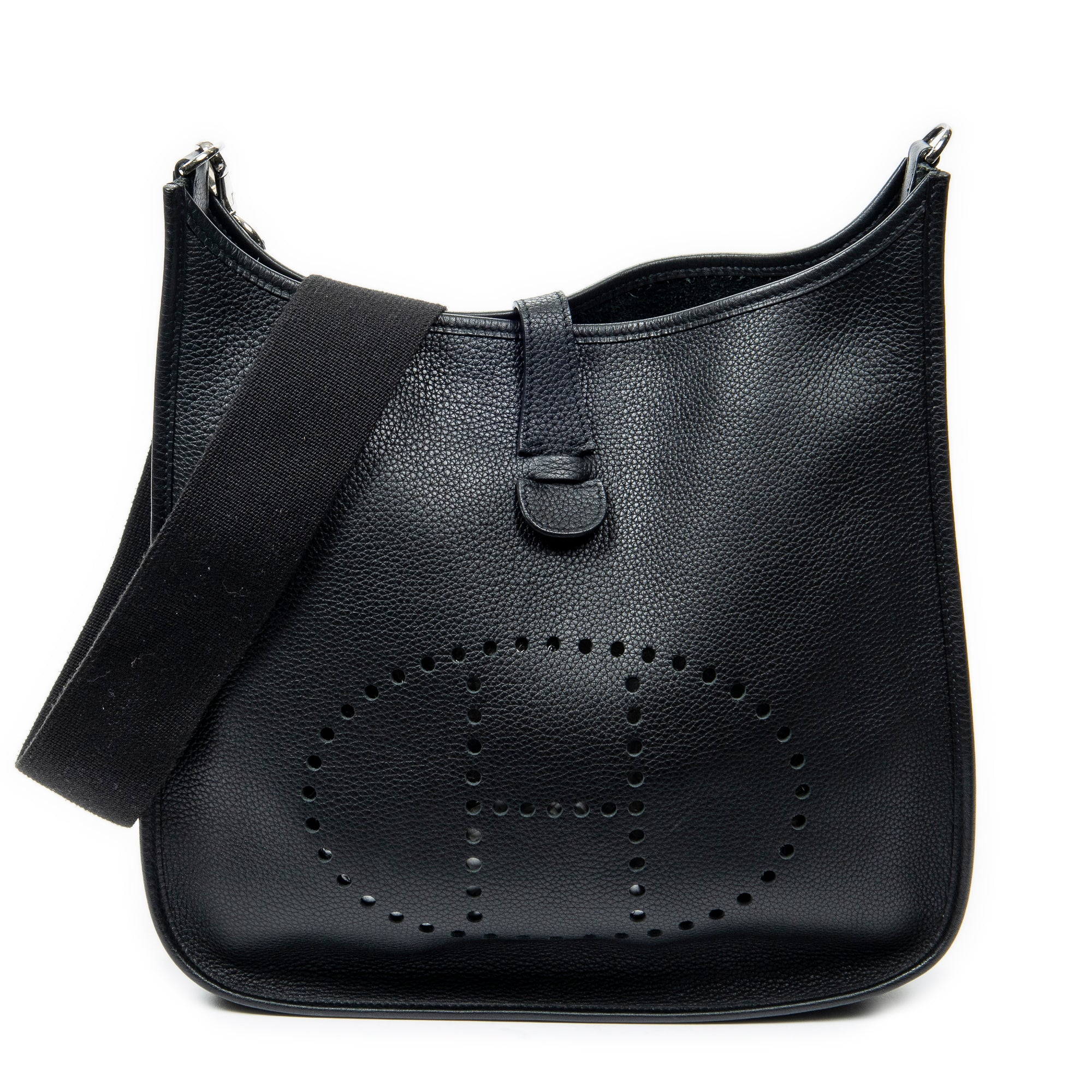 Shoulder bag Evelyne I GM Black Clemence Leather