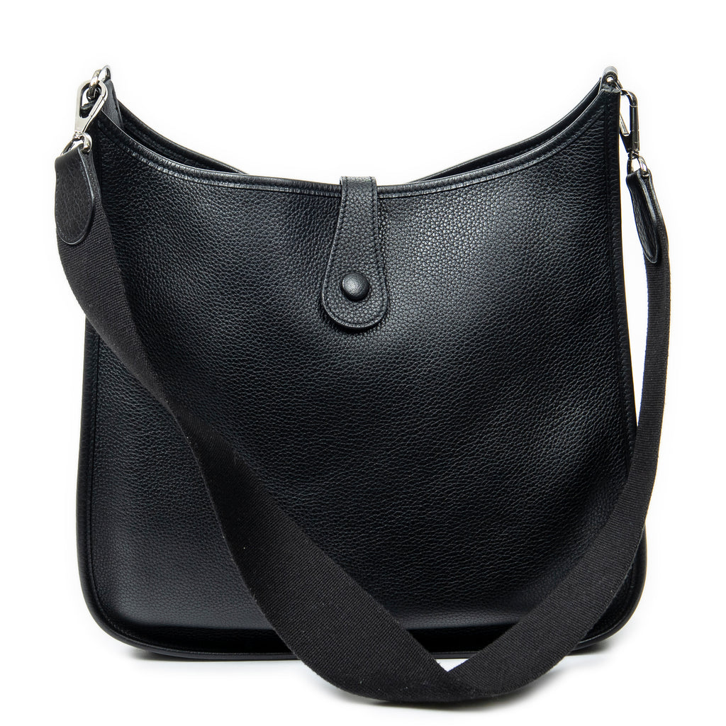 Shoulder bag Evelyne I GM Black Clemence Leather
