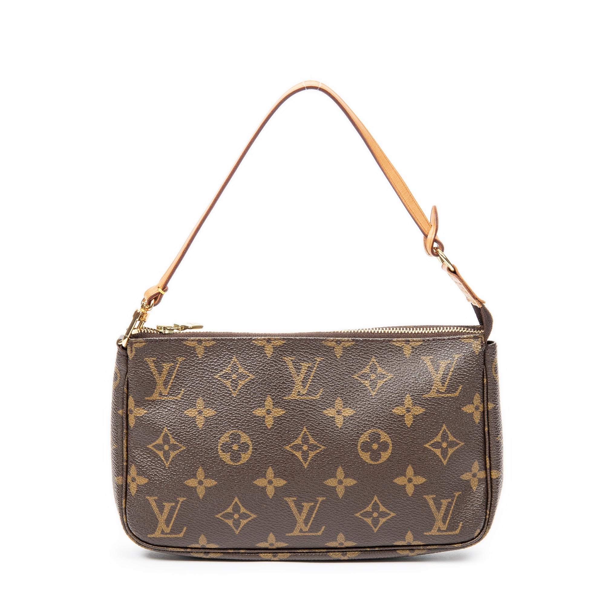 Pouch PumpkinPendantNecklace Brown Monogram Canvas