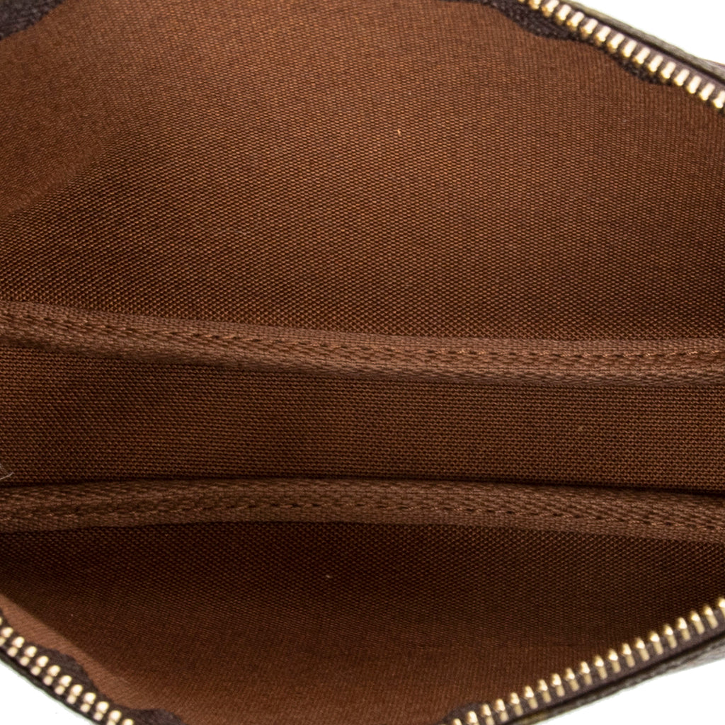 Pouch PumpkinPendantNecklace Brown Monogram Canvas