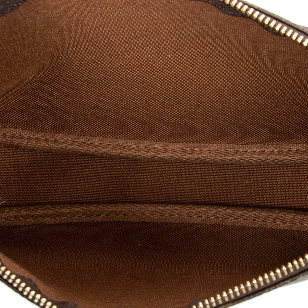 Collar con colgante en forma de calabaza, lona Monogram marrón