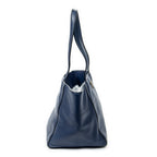 Shoulder bag Small Trapeze Shopper Navy Vitello Phenix Leather