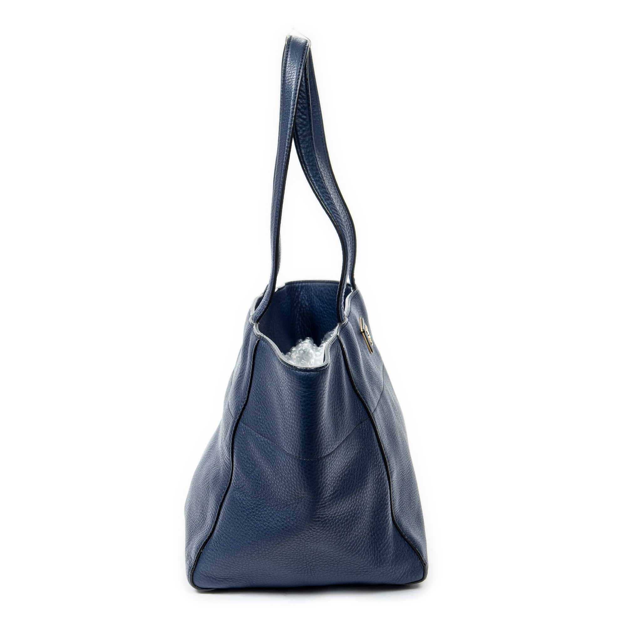 Shoulder bag Small Trapeze Shopper Navy Vitello Phenix Leather