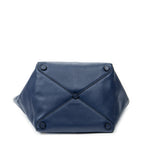 Shoulder bag Small Trapeze Shopper Navy Vitello Phenix Leather