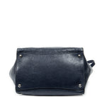 Shoulder bag Twin Pocket Double Handle Tote Navy Glaced Calfskin Leather