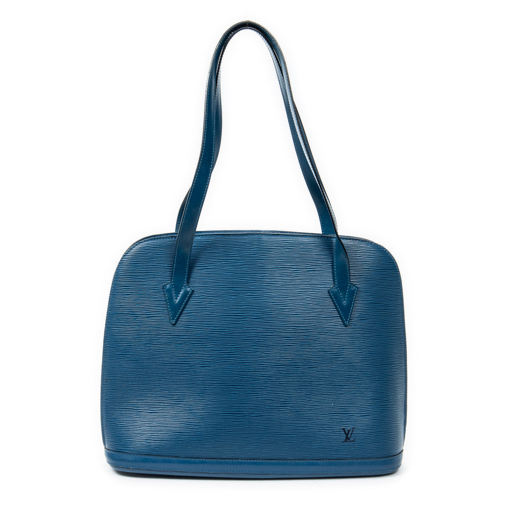 Shoulder bag Lussac Blue Epi