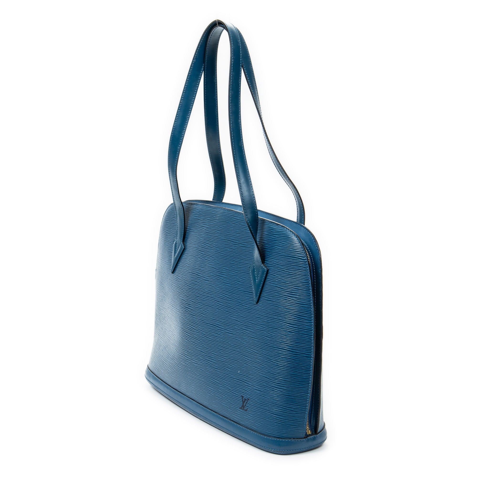 Shoulder bag Lussac Blue Epi