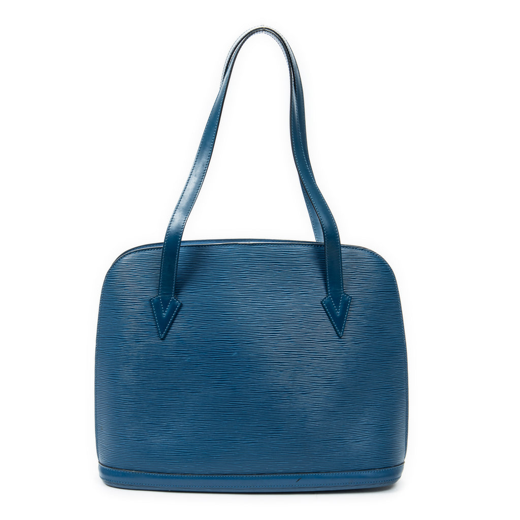 Shoulder bag Lussac Blue Epi