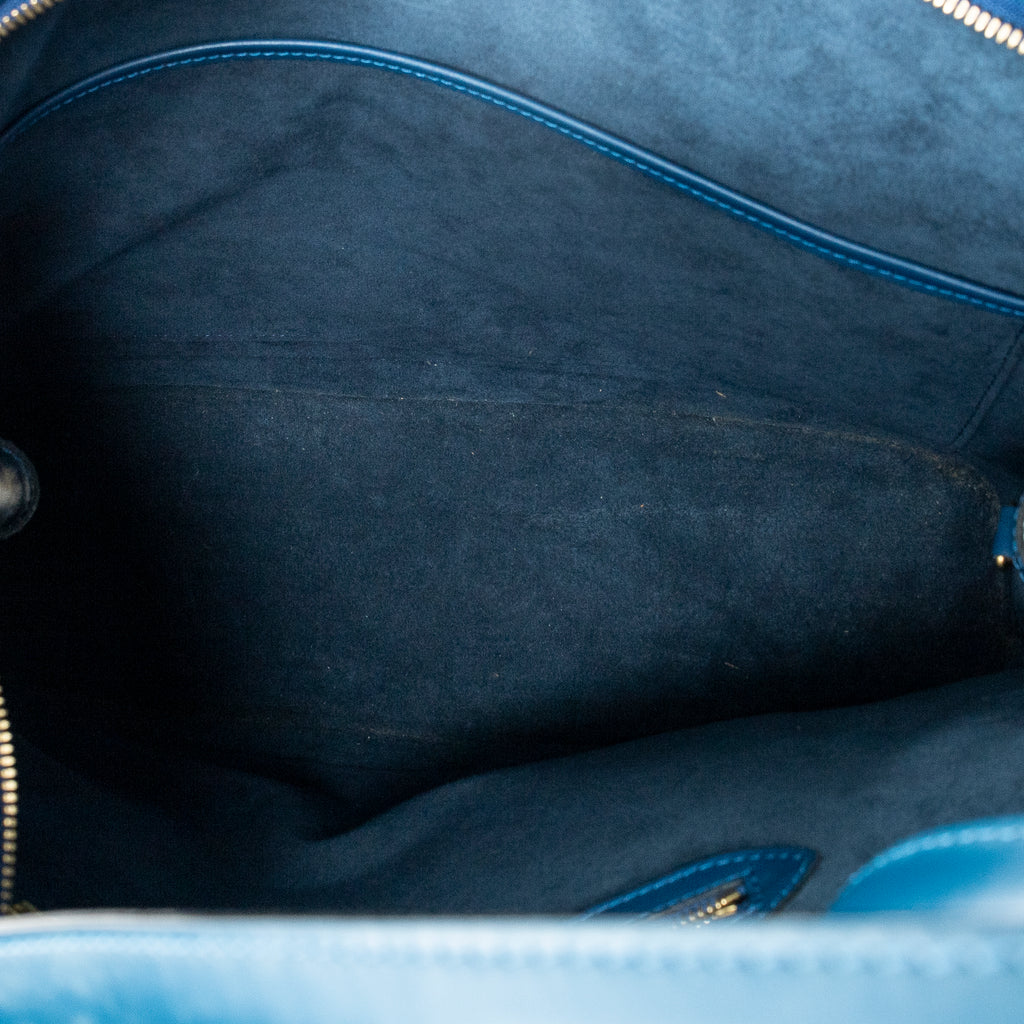 Shoulder bag Lussac Blue Epi
