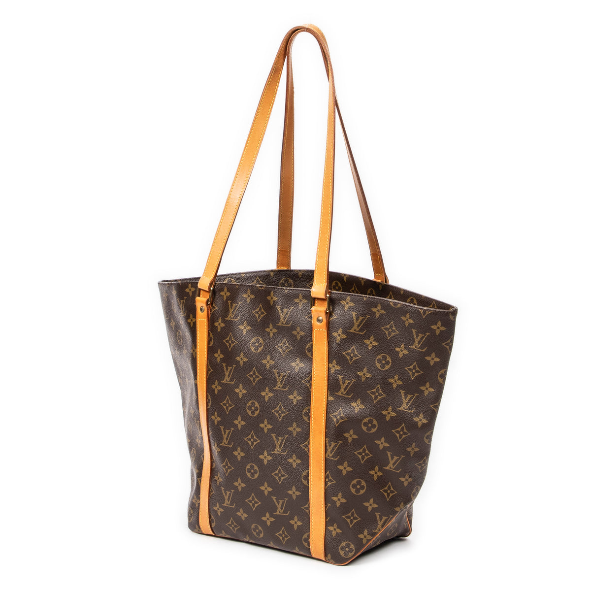 Shoulder bag Sac Shopping PM Brown Monogram Canvas