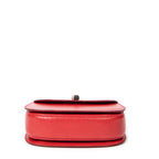 Shoulder bag Small Bamboo Top Handle Flap Red Calfskin Leather
