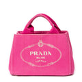 Handbag Small Canapa Tote Pink Canapa Canvas