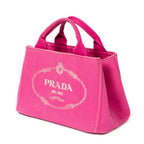 Handbag Small Canapa Tote Pink Canapa Canvas
