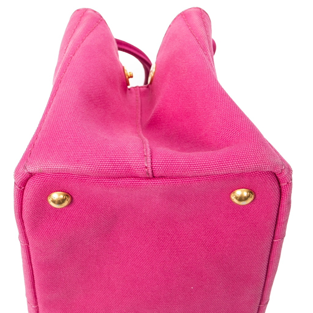 Handbag Small Canapa Tote Pink Canapa Canvas
