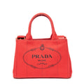 Handbag Small Canapa Tote Red Canapa Canvas