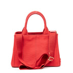 Handbag Small Canapa Tote Red Canapa Canvas