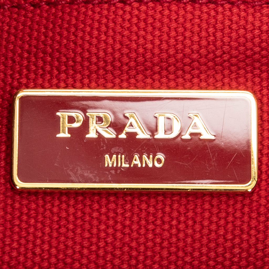Handbag Small Canapa Tote Red Canapa Canvas
