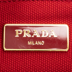 Handbag Small Canapa Tote Red Canapa Canvas