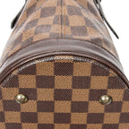 Bolso de hombro Marais en lona Damier Ebene marrón