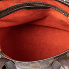 Bolso de hombro Marais en lona Damier Ebene marrón