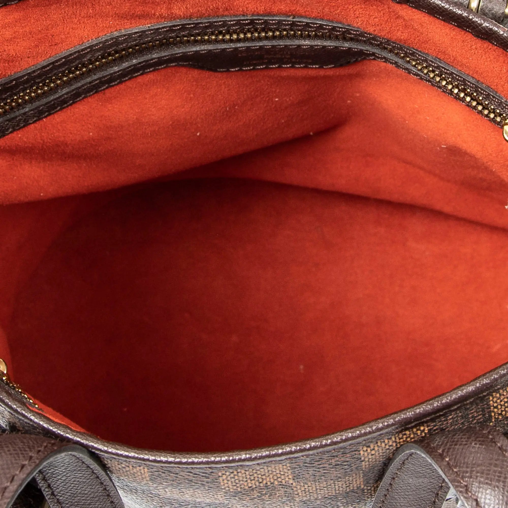 Bolso de hombro Marais en lona Damier Ebene marrón
