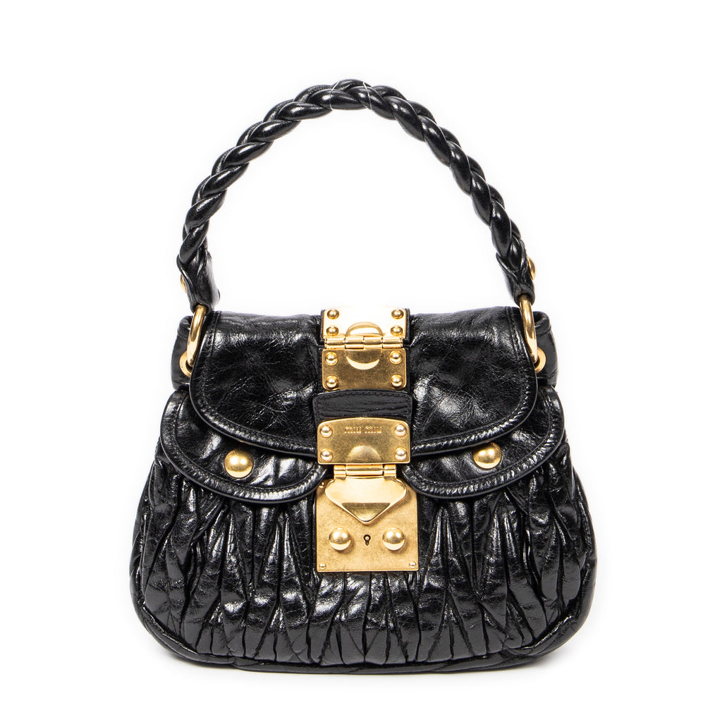 Shoulder bag Mini Coffer Black Matelasse Lux Leather