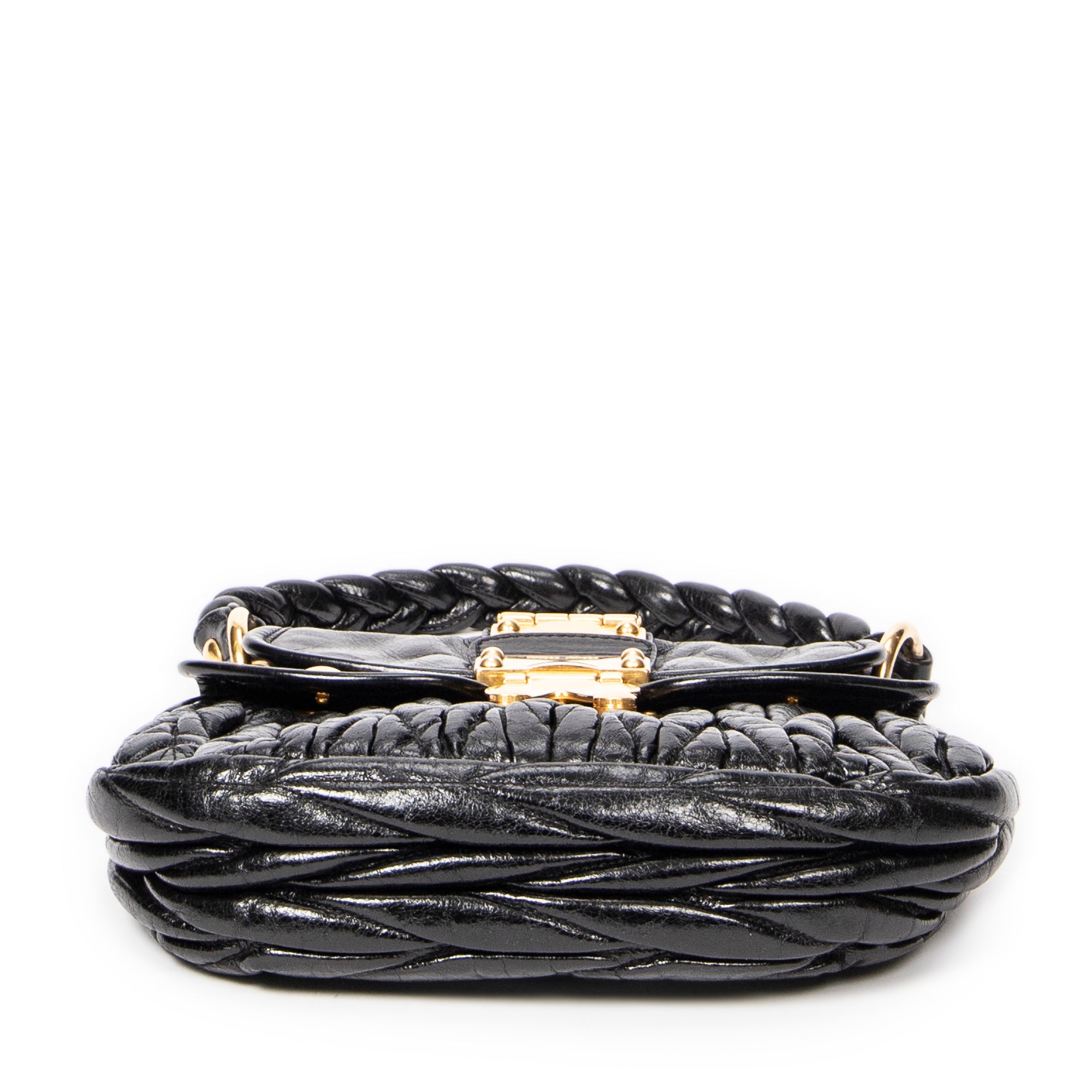 Shoulder bag Mini Coffer Black Matelasse Lux Leather