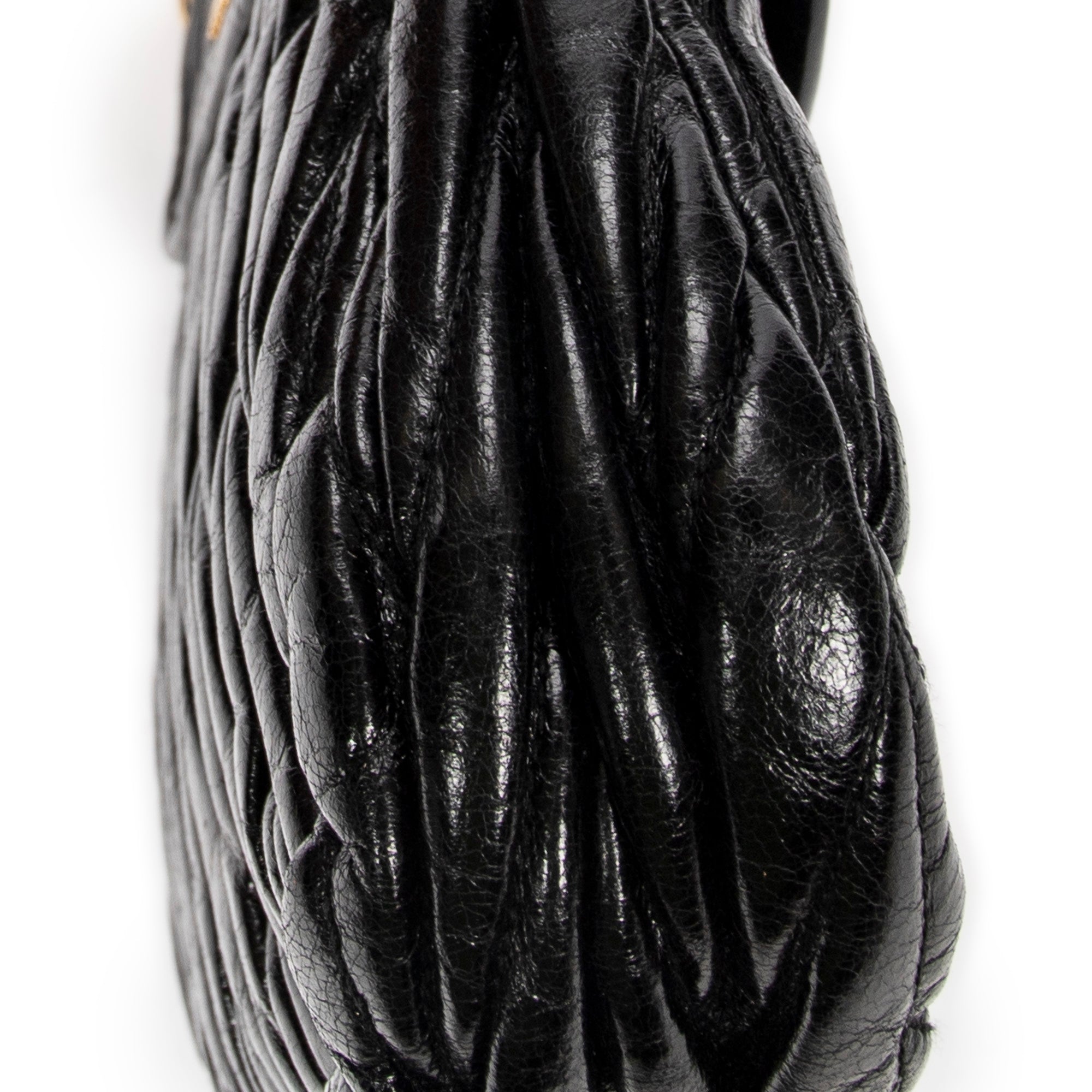 Shoulder bag Mini Coffer Black Matelasse Lux Leather