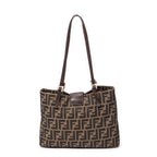 Shoulder bag Square Shoulder Tote Brown Zucca Canvas