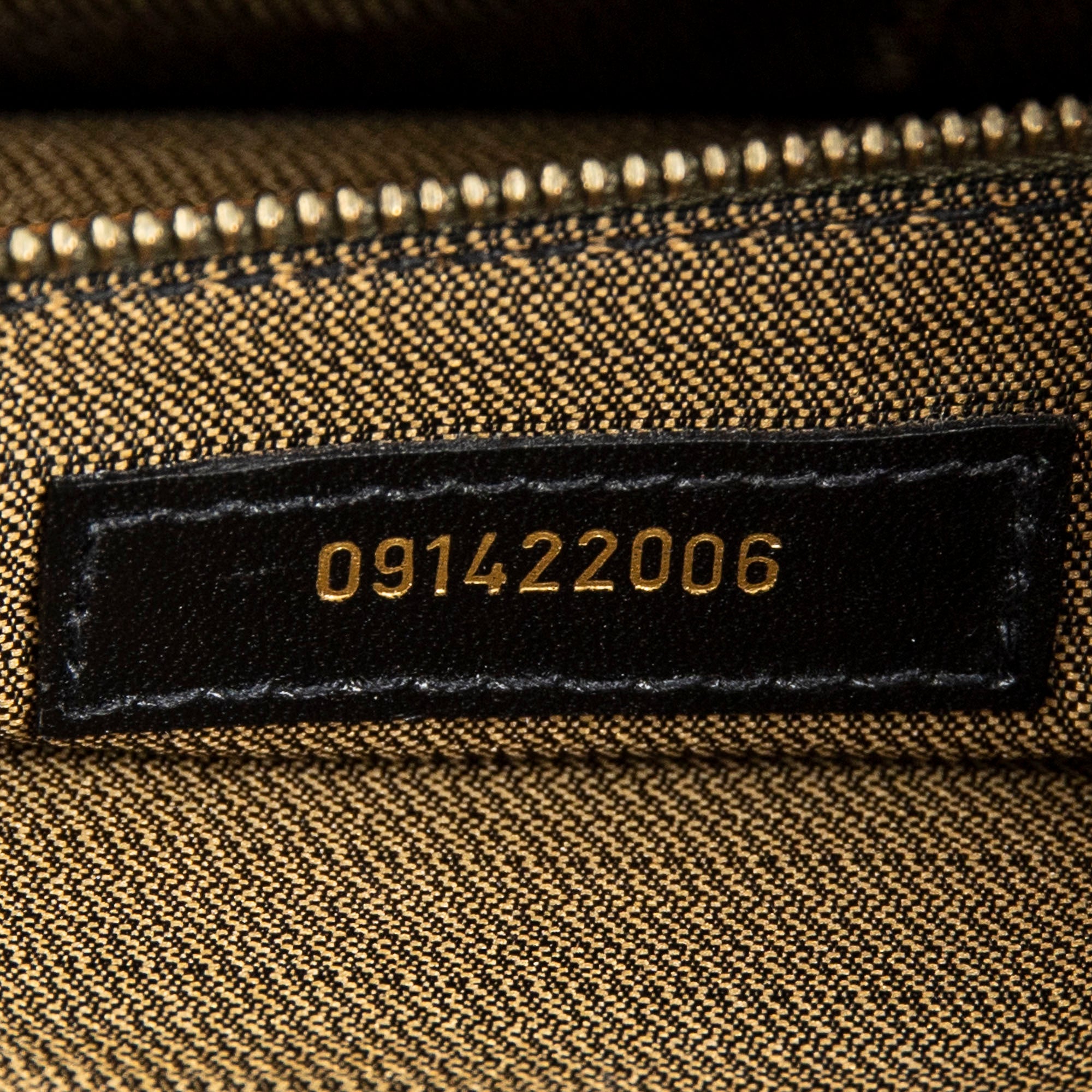 Handbag Vintage Pushlock Business Bag Brown Zucca Canvas