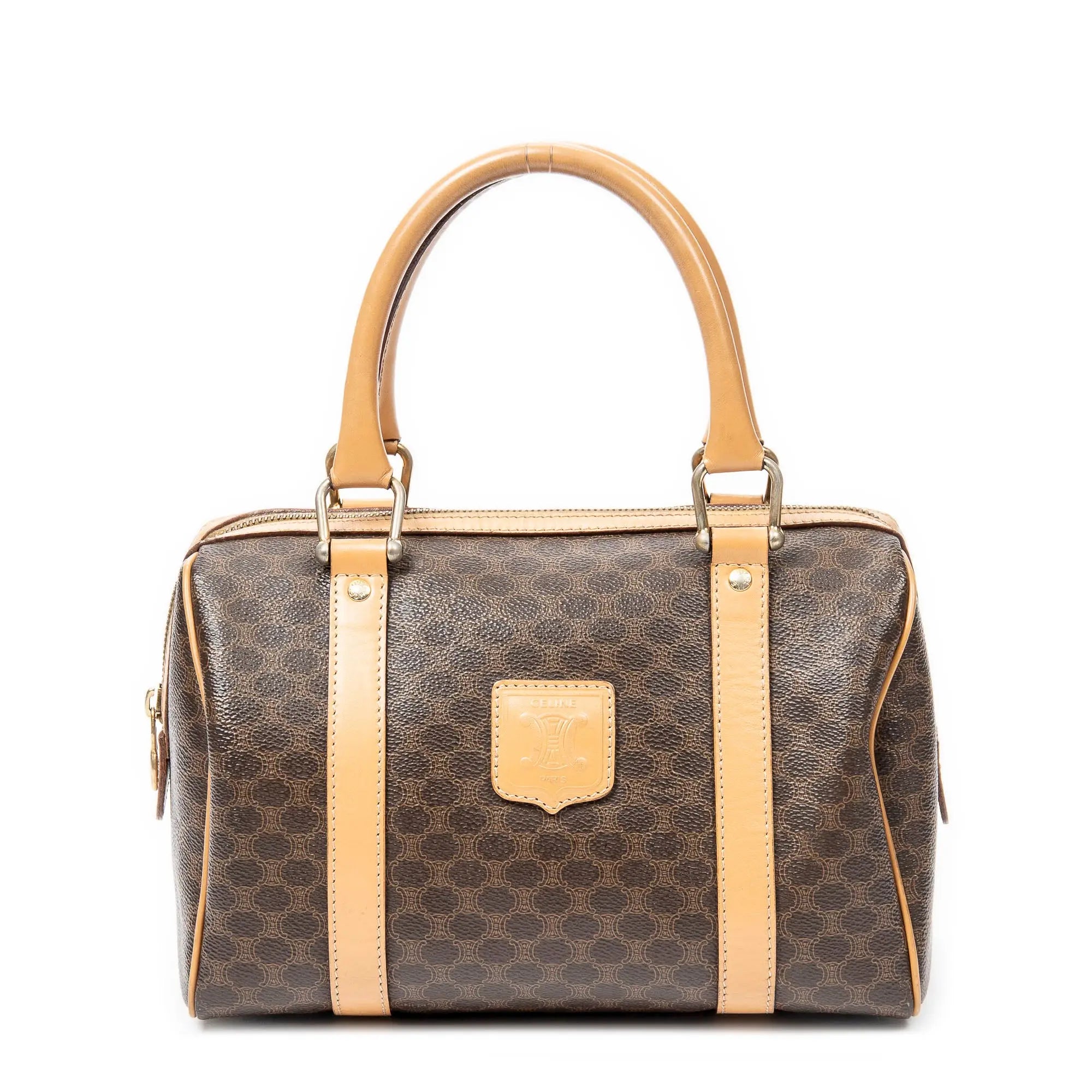 Celine - Mini Boston Vintage - Beige/Marron