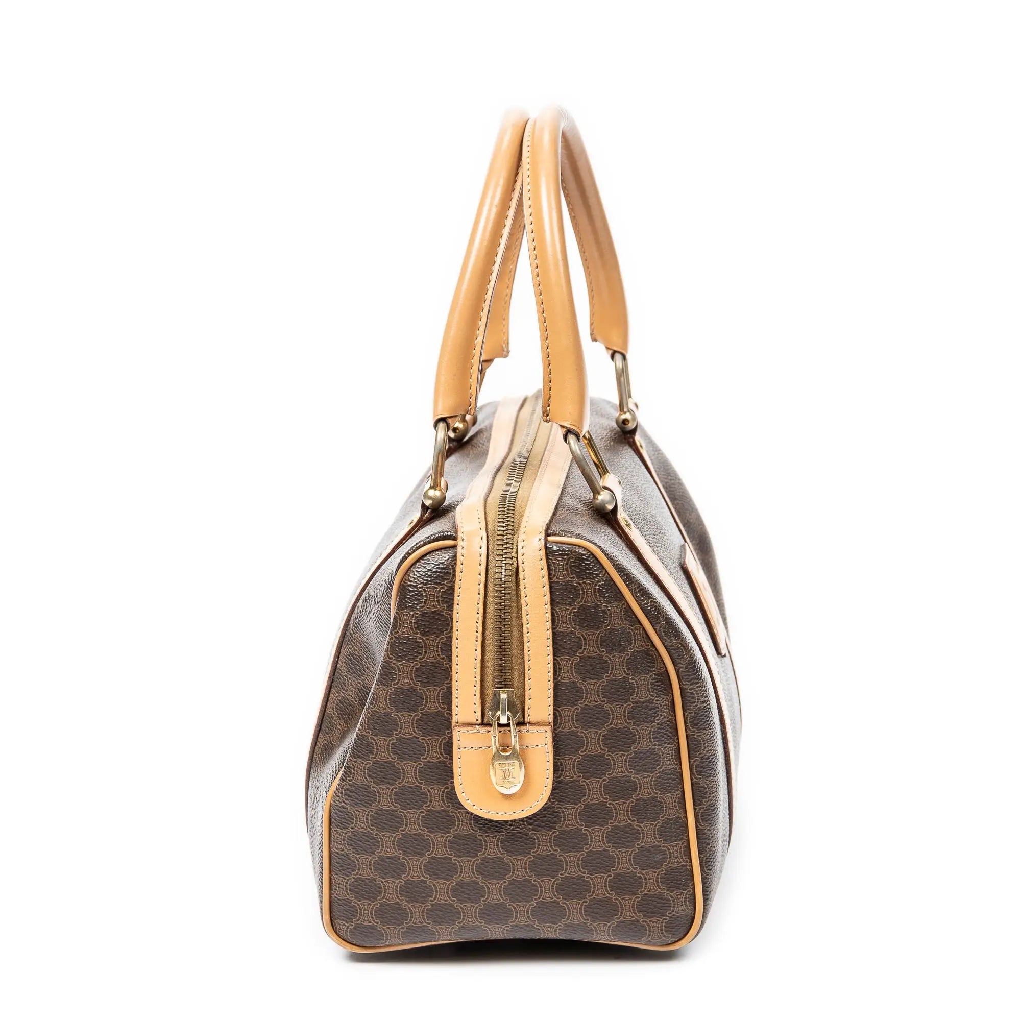Celine - Mini Boston Vintage - Beige/Marron