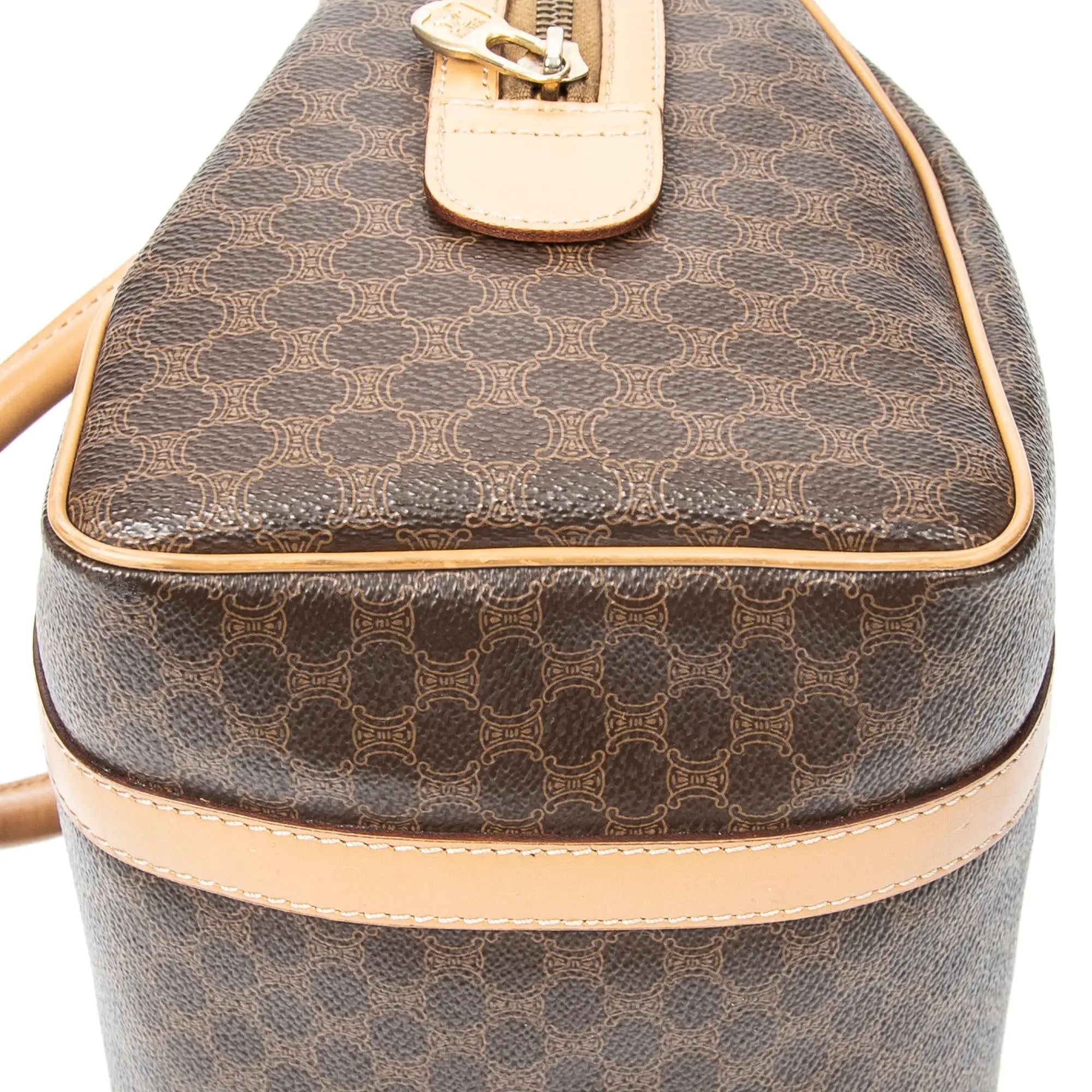 Celine - Mini Boston Vintage - Beige/Marron