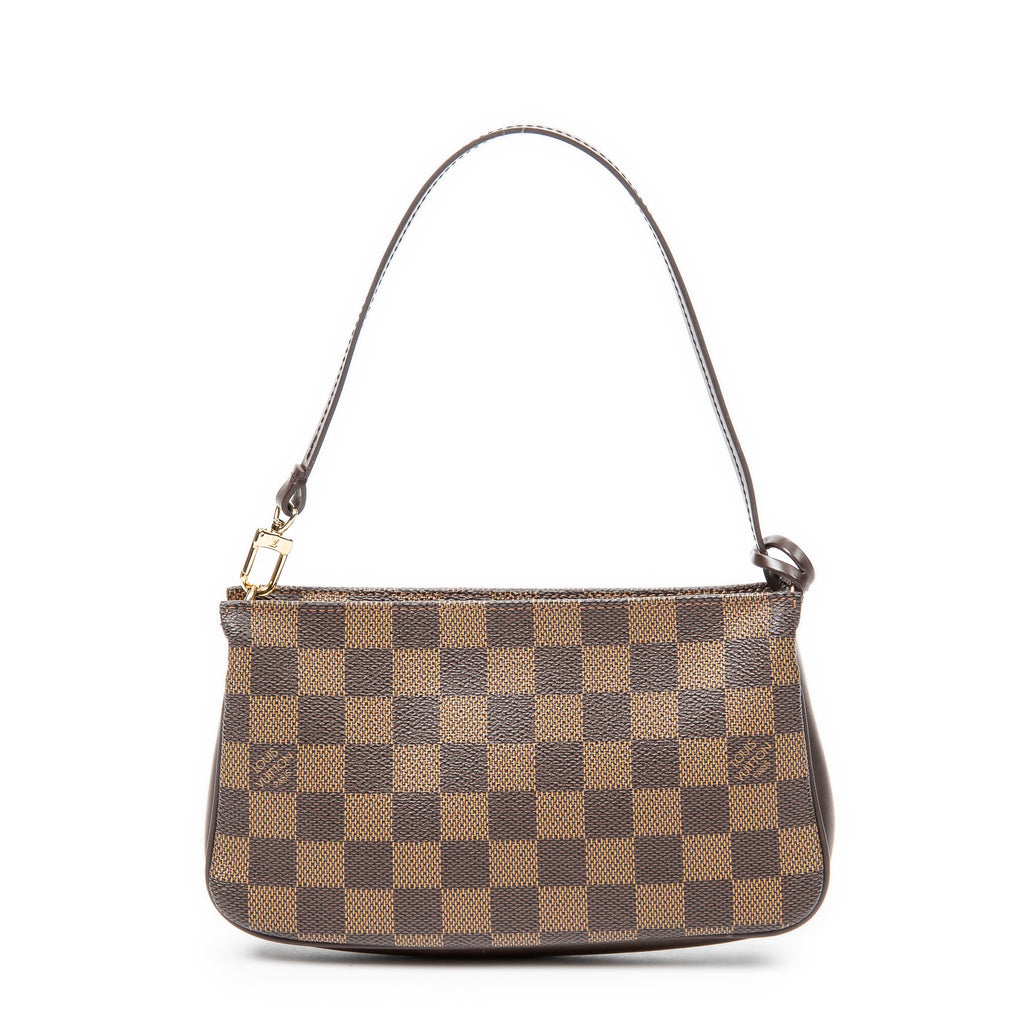 Pouch Navona Pochette Brown Damier Ebene