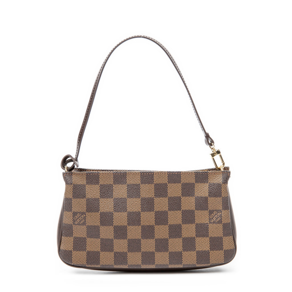Pouch Navona Pochette Brown Damier Ebene