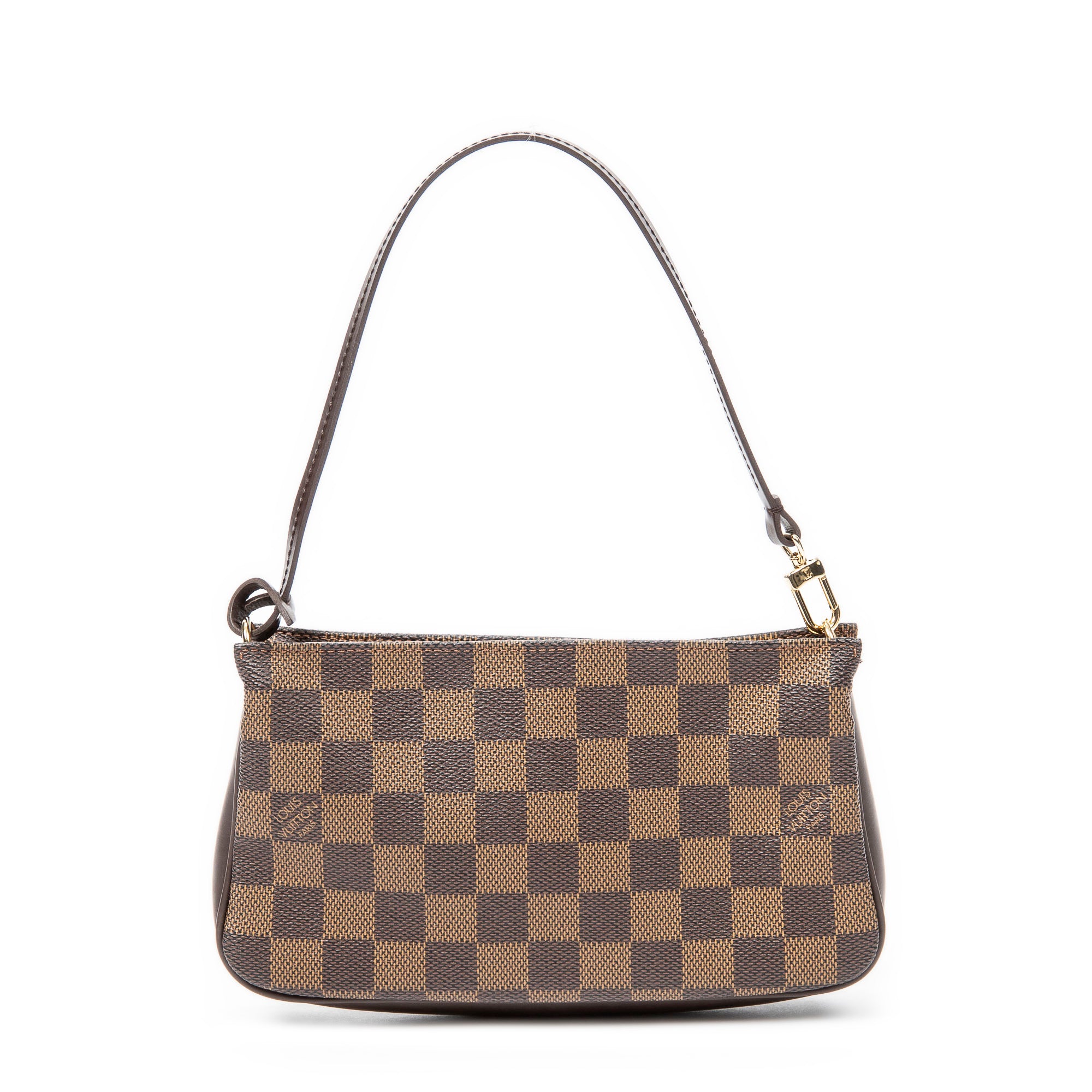 Pouch Navona Pochette Brown Damier Ebene
