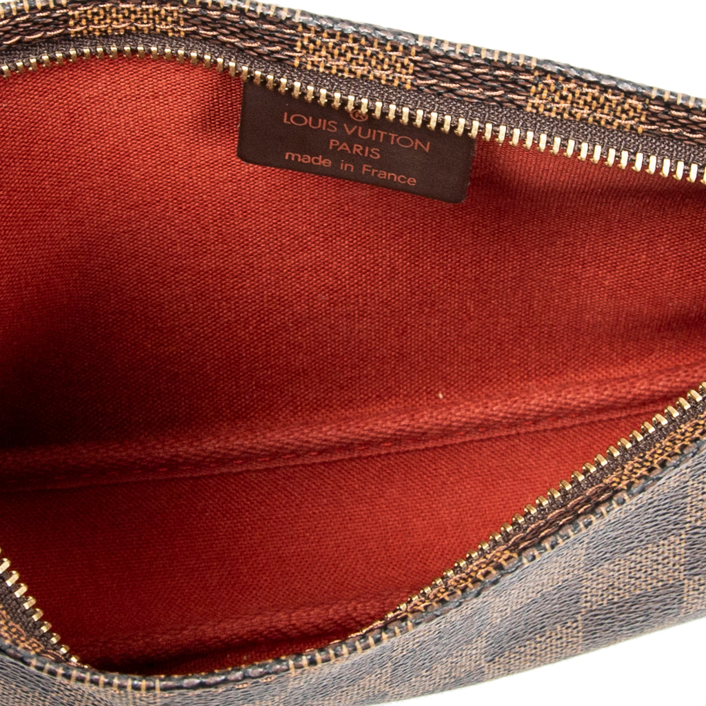 Pouch Navona Pochette Brown Damier Ebene
